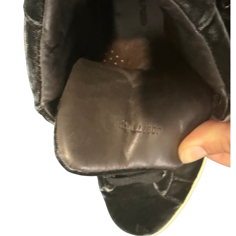 Tom Ford Black Velvet High-Top Sneakers - Picture 5 of 5
